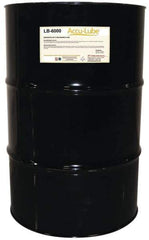 Accu-Lube - Accu-Lube LB-6000, 55 Gal Drum Cutting & Sawing Fluid - Natural Ingredients, For Aluminum Machining, Drilling, Light-Duty Milling, Punching, Tapping - Exact Tool & Supply
