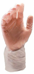CleanTeam - Size S, 5 mil, Cleanroom Grade, Powder Free Vinyl Disposable Gloves - Exact Tool & Supply