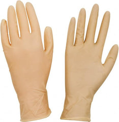CleanTeam - Size S, 5 mil, Cleanroom Grade, Powder Free Latex Disposable Gloves - Exact Tool & Supply