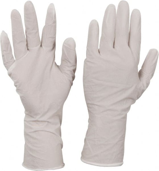 CleanTeam - Size L, 5 mil, Cleanroom Grade, Powder Free Nitrile Disposable Gloves - Exact Tool & Supply