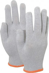 PRO-SAFE - Size M (8) Electrostatic Dissipative (ESD) Fiber Yarns General Protection Work Gloves - For Static Control, Uncoated, Knit Wrist Cuff, Full Fingered, Gray, Paired - Exact Tool & Supply