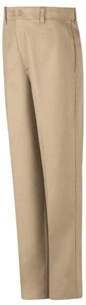 VF Imagewear - Cotton General Purpose Pants - Zipper Closure, 5 Pockets, 42" Waist, 32" Inseam, Khaki - Exact Tool & Supply