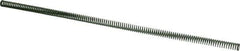 Dayton Lamina - 3/8" Hole Diam, 3/16" Rod Diam, 12" Free Length, Green Die Spring - 0.49 Lb Max Deflection, 4.8" Max Deflection, Light Duty, Chromium Vanadium Steel - Exact Tool & Supply