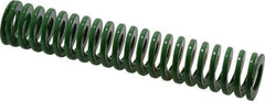 Dayton Lamina - 3/4" Hole Diam, 3/8" Rod Diam, 4" Free Length, Green Die Spring - 6.8 Lb Max Deflection, 1.61" Max Deflection, Light Duty, Chromium Vanadium Steel - Exact Tool & Supply