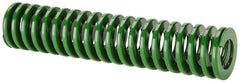 Dayton Lamina - 1-1/2" Hole Diam, 3/4" Rod Diam, 7" Free Length, Green Die Spring - 15 Lb Max Deflection, 2.8" Max Deflection, Light Duty, Chromium Vanadium Steel - Exact Tool & Supply