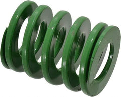Dayton Lamina - 2" Hole Diam, 1" Rod Diam, 2-1/2" Free Length, Green Die Spring - 89.9 Lb Max Deflection, 1.01" Max Deflection, Light Duty, Chromium Vanadium Steel - Exact Tool & Supply