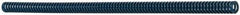 Dayton Lamina - 1/2" Hole Diam, 9/32" Rod Diam, 12" Free Length, Blue Die Spring - 1.24 Lb Max Deflection, 4.5" Max Deflection, Medium Duty, Chromium Vanadium Steel - Exact Tool & Supply