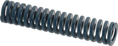 Dayton Lamina - 3/4" Hole Diam, 3/8" Rod Diam, 3-1/2" Free Length, Blue Die Spring - 12.2 Lb Max Deflection, 1.31" Max Deflection, Medium Duty, Chromium Vanadium Steel - Exact Tool & Supply