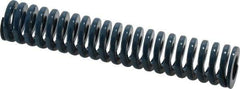 Dayton Lamina - 3/4" Hole Diam, 3/8" Rod Diam, 4" Free Length, Blue Die Spring - 10.6 Lb Max Deflection, 1.51" Max Deflection, Medium Duty, Chromium Vanadium Steel - Exact Tool & Supply