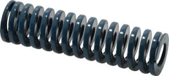 Dayton Lamina - 1" Hole Diam, 1/2" Rod Diam, 3-1/2" Free Length, Blue Die Spring - 21.6 Lb Max Deflection, 1.31" Max Deflection, Medium Duty, Chromium Vanadium Steel - Exact Tool & Supply