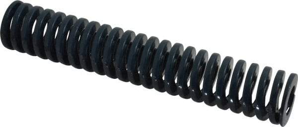 Dayton Lamina - 1" Hole Diam, 1/2" Rod Diam, 5-1/2" Free Length, Blue Die Spring - 13.5 Lb Max Deflection, 2.05" Max Deflection, Medium Duty, Chromium Vanadium Steel - Exact Tool & Supply