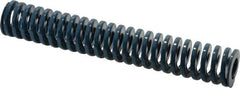 Dayton Lamina - 1" Hole Diam, 1/2" Rod Diam, 6" Free Length, Blue Die Spring - 12.4 Lb Max Deflection, 2.24" Max Deflection, Medium Duty, Chromium Vanadium Steel - Exact Tool & Supply