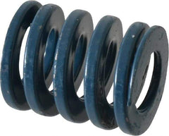 Dayton Lamina - 1-1/4" Hole Diam, 5/8" Rod Diam, 1-1/2" Free Length, Blue Die Spring - 94.8 Lb Max Deflection, 0.56" Max Deflection, Medium Duty, Chromium Vanadium Steel - Exact Tool & Supply