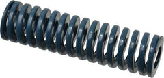 Dayton Lamina - 1-1/4" Hole Diam, 5/8" Rod Diam, 4-1/2" Free Length, Blue Die Spring - 26.3 Lb Max Deflection, 1.7" Max Deflection, Medium Duty, Chromium Vanadium Steel - Exact Tool & Supply