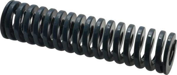 Dayton Lamina - 1-1/4" Hole Diam, 5/8" Rod Diam, 5" Free Length, Blue Die Spring - 23.7 Lb Max Deflection, 1.88" Max Deflection, Medium Duty, Chromium Vanadium Steel - Exact Tool & Supply