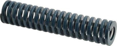 Dayton Lamina - 1-1/4" Hole Diam, 5/8" Rod Diam, 5-1/2" Free Length, Blue Die Spring - 21.4 Lb Max Deflection, 2.05" Max Deflection, Medium Duty, Chromium Vanadium Steel - Exact Tool & Supply
