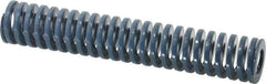 Dayton Lamina - 1-1/4" Hole Diam, 5/8" Rod Diam, 7" Free Length, Blue Die Spring - 16.6 Lb Max Deflection, 2.63" Max Deflection, Medium Duty, Chromium Vanadium Steel - Exact Tool & Supply