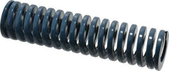 Dayton Lamina - 1-1/2" Hole Diam, 3/4" Rod Diam, 6" Free Length, Blue Die Spring - 27.9 Lb Max Deflection, 2.24" Max Deflection, Medium Duty, Chromium Vanadium Steel - Exact Tool & Supply