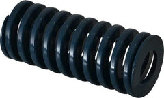 Dayton Lamina - 2" Hole Diam, 1" Rod Diam, 4-1/2" Free Length, Blue Die Spring - 61.2 Lb Max Deflection, 1.7" Max Deflection, Medium Duty, Chromium Vanadium Steel - Exact Tool & Supply