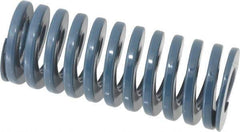 Dayton Lamina - 2" Hole Diam, 1" Rod Diam, 5" Free Length, Blue Die Spring - 54 Lb Max Deflection, 1.88" Max Deflection, Medium Duty, Chromium Vanadium Steel - Exact Tool & Supply