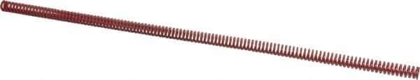 Dayton Lamina - 3/8" Hole Diam, 3/16" Rod Diam, 12" Free Length, Red Die Spring - 1.07 Lb Max Deflection, 3.6" Max Deflection, Heavy Duty, Chromium Vanadium Steel - Exact Tool & Supply