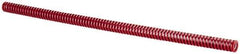 Dayton Lamina - 1/2" Hole Diam, 9/32" Rod Diam, 12" Free Length, Red Die Spring - 1.77 Lb Max Deflection, 3.6" Max Deflection, Heavy Duty, Chromium Vanadium Steel - Exact Tool & Supply