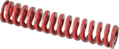 Dayton Lamina - 5/8" Hole Diam, 11/32" Rod Diam, 3" Free Length, Red Die Spring - 14 Lb Max Deflection, 0.9" Max Deflection, Heavy Duty, Chromium Vanadium Steel - Exact Tool & Supply