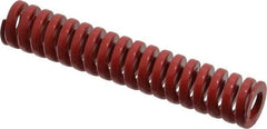 Dayton Lamina - 3/4" Hole Diam, 3/8" Rod Diam, 4" Free Length, Red Die Spring - 26.8 Lb Max Deflection, 1.2" Max Deflection, Heavy Duty, Chromium Vanadium Steel - Exact Tool & Supply