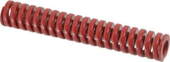 Dayton Lamina - 3/4" Hole Diam, 3/8" Rod Diam, 4-1/2" Free Length, Red Die Spring - 23.7 Lb Max Deflection, 1.35" Max Deflection, Heavy Duty, Chromium Vanadium Steel - Exact Tool & Supply