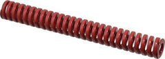 Dayton Lamina - 3/4" Hole Diam, 3/8" Rod Diam, 6" Free Length, Red Die Spring - 17.6 Lb Max Deflection, 1.8" Max Deflection, Heavy Duty, Chromium Vanadium Steel - Exact Tool & Supply