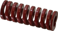 Dayton Lamina - 1" Hole Diam, 1/2" Rod Diam, 2-1/2" Free Length, Red Die Spring - 69.1 Lb Max Deflection, 0.76" Max Deflection, Heavy Duty, Chromium Vanadium Steel - Exact Tool & Supply