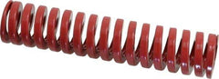 Dayton Lamina - 1" Hole Diam, 1/2" Rod Diam, 4-1/2" Free Length, Red Die Spring - 37.1 Lb Max Deflection, 1.35" Max Deflection, Heavy Duty, Chromium Vanadium Steel - Exact Tool & Supply