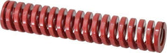 Dayton Lamina - 1" Hole Diam, 1/2" Rod Diam, 5" Free Length, Red Die Spring - 33.1 Lb Max Deflection, 1.5" Max Deflection, Heavy Duty, Chromium Vanadium Steel - Exact Tool & Supply