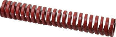 Dayton Lamina - 1" Hole Diam, 1/2" Rod Diam, 6" Free Length, Red Die Spring - 27.5 Lb Max Deflection, 1.8" Max Deflection, Heavy Duty, Chromium Vanadium Steel - Exact Tool & Supply