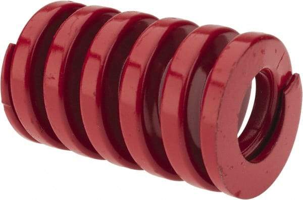 Dayton Lamina - 1-1/4" Hole Diam, 5/8" Rod Diam, 2" Free Length, Red Die Spring - 154 Lb Max Deflection, 0.6" Max Deflection, Heavy Duty, Chromium Vanadium Steel - Exact Tool & Supply