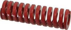 Dayton Lamina - 1-1/4" Hole Diam, 5/8" Rod Diam, 4" Free Length, Red Die Spring - 69.1 Lb Max Deflection, 1.2" Max Deflection, Heavy Duty, Chromium Vanadium Steel - Exact Tool & Supply