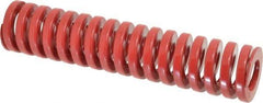Dayton Lamina - 1-1/2" Hole Diam, 3/4" Rod Diam, 7" Free Length, Red Die Spring - 50.3 Lb Max Deflection, 2.1" Max Deflection, Heavy Duty, Chromium Vanadium Steel - Exact Tool & Supply