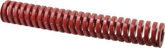 Dayton Lamina - 1-1/2" Hole Diam, 3/4" Rod Diam, 10" Free Length, Red Die Spring - 34.6 Lb Max Deflection, 3" Max Deflection, Heavy Duty, Chromium Vanadium Steel - Exact Tool & Supply