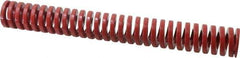 Dayton Lamina - 1-1/2" Hole Diam, 3/4" Rod Diam, 12" Free Length, Red Die Spring - 28.7 Lb Max Deflection, 3.6" Max Deflection, Heavy Duty, Chromium Vanadium Steel - Exact Tool & Supply