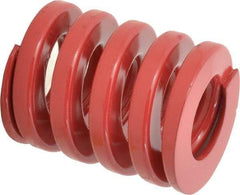 Dayton Lamina - 2" Hole Diam, 1" Rod Diam, 2-1/2" Free Length, Red Die Spring - 242 Lb Max Deflection, 0.76" Max Deflection, Heavy Duty, Chromium Vanadium Steel - Exact Tool & Supply