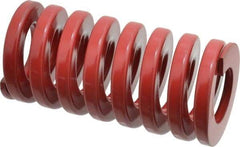 Dayton Lamina - 2" Hole Diam, 1" Rod Diam, 4" Free Length, Red Die Spring - 140 Lb Max Deflection, 1.2" Max Deflection, Heavy Duty, Chromium Vanadium Steel - Exact Tool & Supply