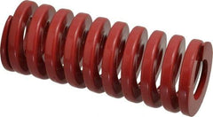 Dayton Lamina - 2" Hole Diam, 1" Rod Diam, 5" Free Length, Red Die Spring - 108 Lb Max Deflection, 1.5" Max Deflection, Heavy Duty, Chromium Vanadium Steel - Exact Tool & Supply