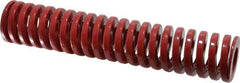 Dayton Lamina - 2" Hole Diam, 1" Rod Diam, 10" Free Length, Red Die Spring - 51.3 Lb Max Deflection, 3" Max Deflection, Heavy Duty, Chromium Vanadium Steel - Exact Tool & Supply