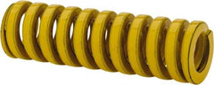 Dayton Lamina - 5/8" Hole Diam, 11/32" Rod Diam, 2" Free Length, Yellow Die Spring - 31.7 Lb Max Deflection, 0.5" Max Deflection, Extra Heavy Duty, Chromium Vanadium Steel - Exact Tool & Supply