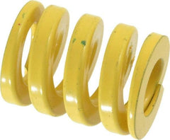 Dayton Lamina - 1" Hole Diam, 1/2" Rod Diam, 1-1/4" Free Length, Yellow Die Spring - 202 Lb Max Deflection, 0.31" Max Deflection, Extra Heavy Duty, Chromium Vanadium Steel - Exact Tool & Supply