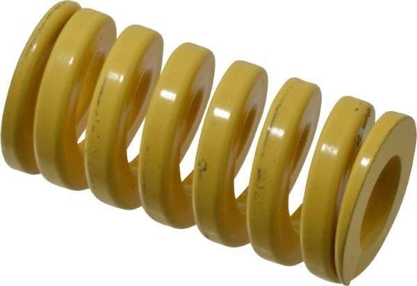 Dayton Lamina - 1-1/4" Hole Diam, 5/8" Rod Diam, 2-1/2" Free Length, Yellow Die Spring - 152 Lb Max Deflection, 0.63" Max Deflection, Extra Heavy Duty, Chromium Vanadium Steel - Exact Tool & Supply