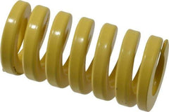 Dayton Lamina - 1-1/2" Hole Diam, 3/4" Rod Diam, 3" Free Length, Yellow Die Spring - 193 Lb Max Deflection, 0.75" Max Deflection, Extra Heavy Duty, Chromium Vanadium Steel - Exact Tool & Supply