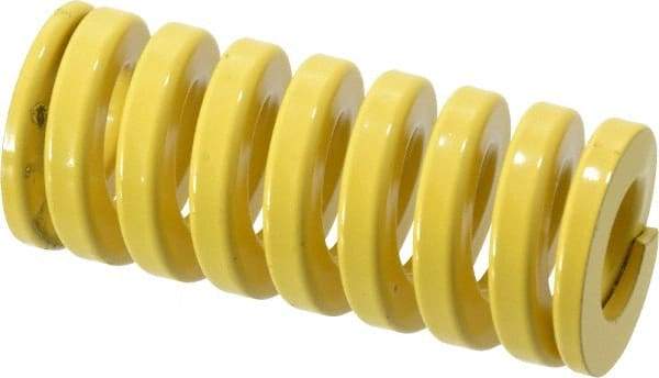 Dayton Lamina - 1-1/2" Hole Diam, 3/4" Rod Diam, 3-1/2" Free Length, Yellow Die Spring - 160 Lb Max Deflection, 0.88" Max Deflection, Extra Heavy Duty, Chromium Vanadium Steel - Exact Tool & Supply