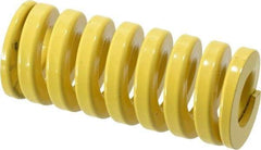 Dayton Lamina - 1-1/2" Hole Diam, 3/4" Rod Diam, 3-1/2" Free Length, Yellow Die Spring - 160 Lb Max Deflection, 0.88" Max Deflection, Extra Heavy Duty, Chromium Vanadium Steel - Exact Tool & Supply