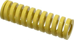 Dayton Lamina - 1-1/2" Hole Diam, 3/4" Rod Diam, 5" Free Length, Yellow Die Spring - 108 Lb Max Deflection, 1.25" Max Deflection, Extra Heavy Duty, Chromium Vanadium Steel - Exact Tool & Supply